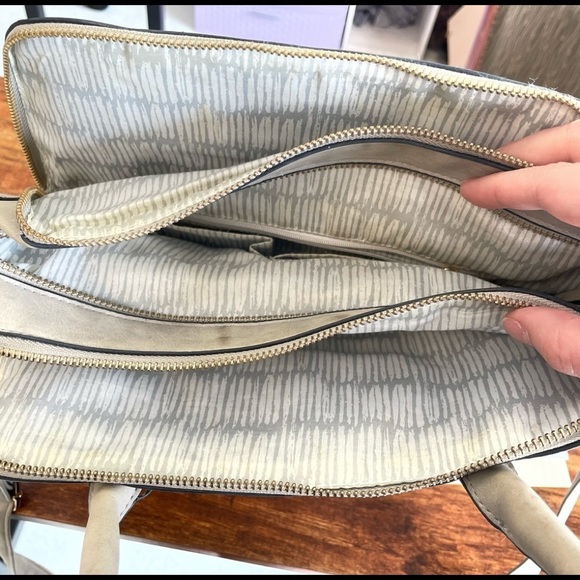 Stone Gray Purse with handle and long strap - Picture 2 of 2